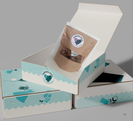 mamasKEKS Energiekekse in Geschenkverpackung blau 400 g