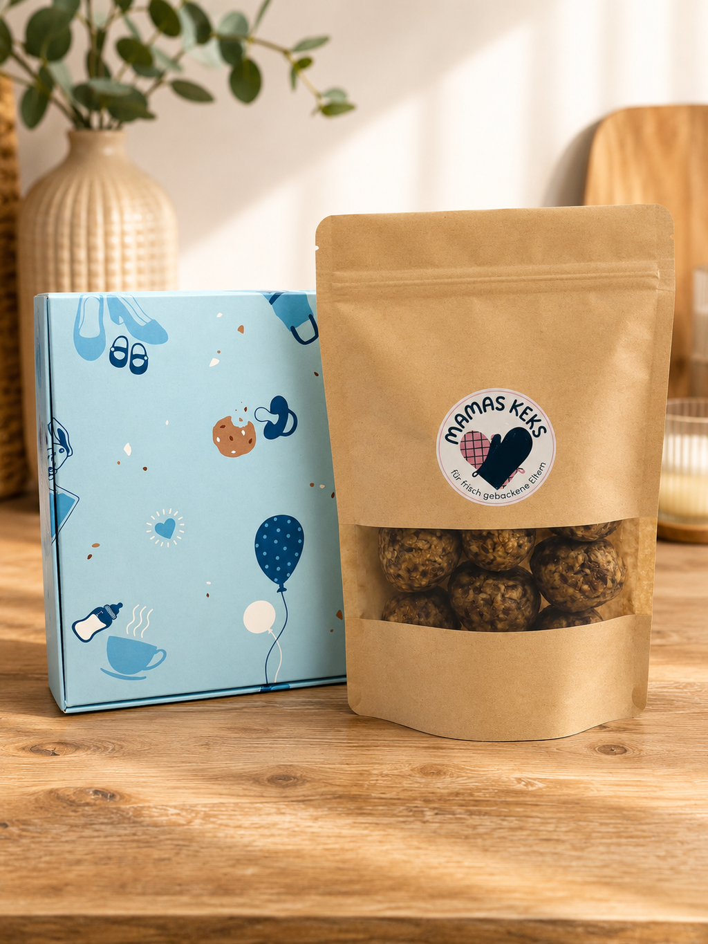 mamasKEKS Energiekekse in Geschenkverpackung blau 400 g - inkl. Versandkosten