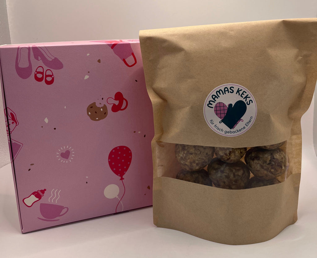 mamasKEKS Energiekekse in Geschenkverpackung rosa 400 g